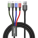 Baseus Fast 4-in-1 Cable For 3.5A 1.2m Black